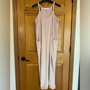 Sincerely Jules Blush Pink Plush One Piece Jumpsuit Women’s Small